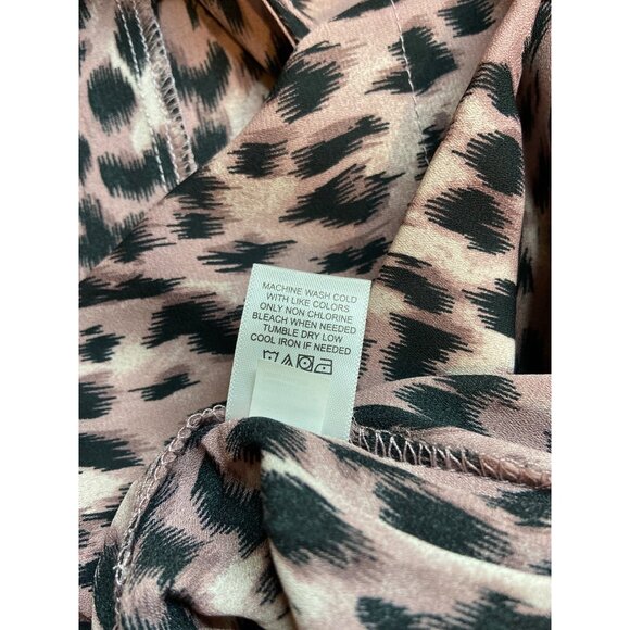 Maurices Womens Tank Top  XXL Pink Leopard Print Sleeveless Mob Wife Retro Glam - Picture 5 of 7